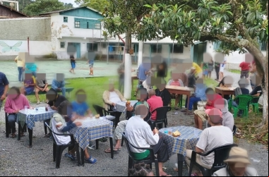 Festa de Natal na clínica em 2019 (Reprodução da web)